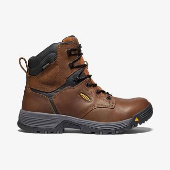 KEEN Férfi Chicago 6" Waterproof Munkavédelmi Bakancs Gesztenyebarna